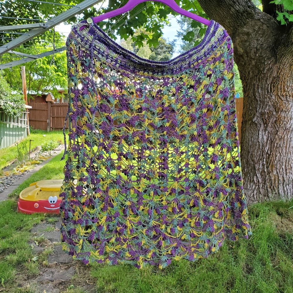 Crocheted skirt / beach coverup